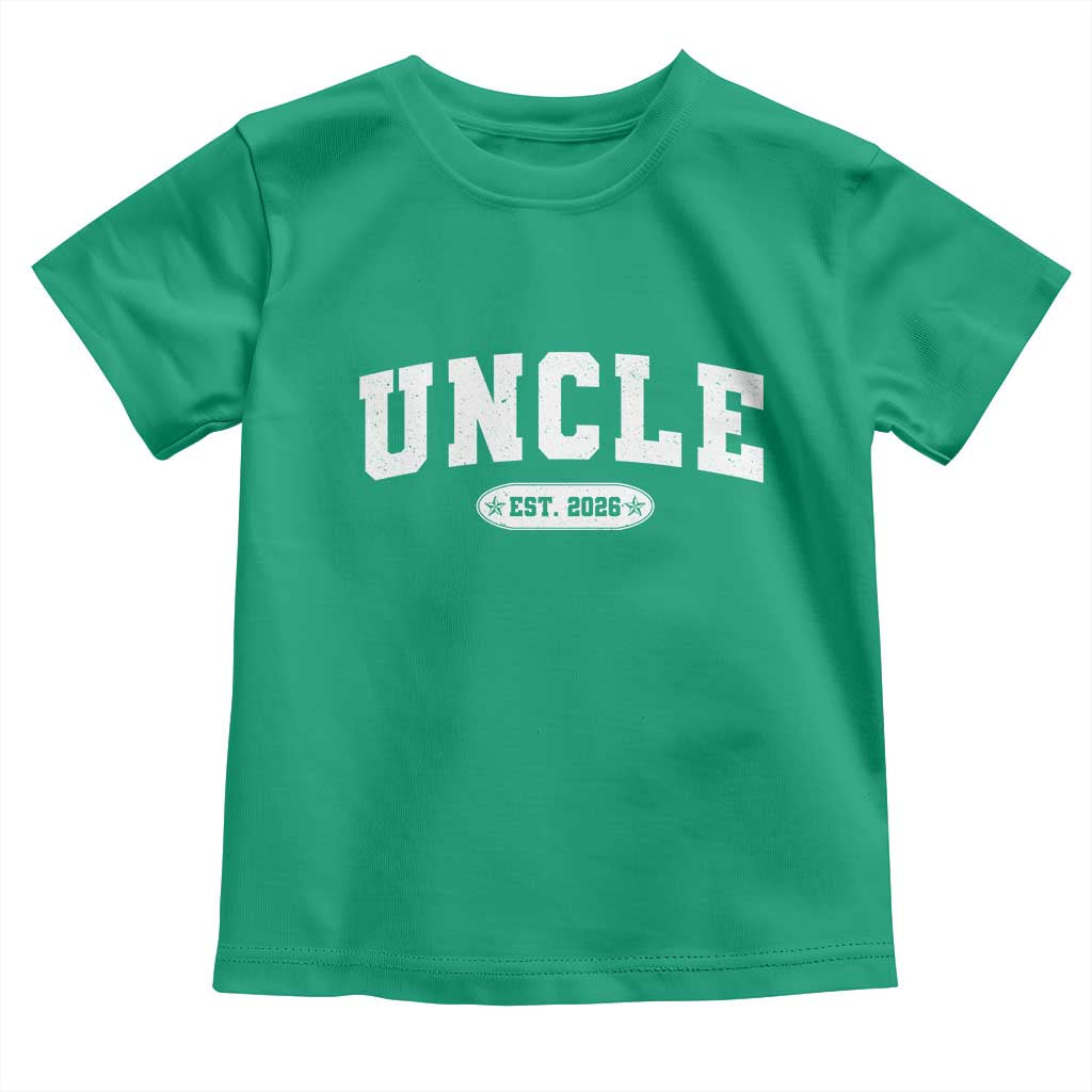 Promoted To Uncle Est 2026 Toddler T Shirt New Uncle Gift