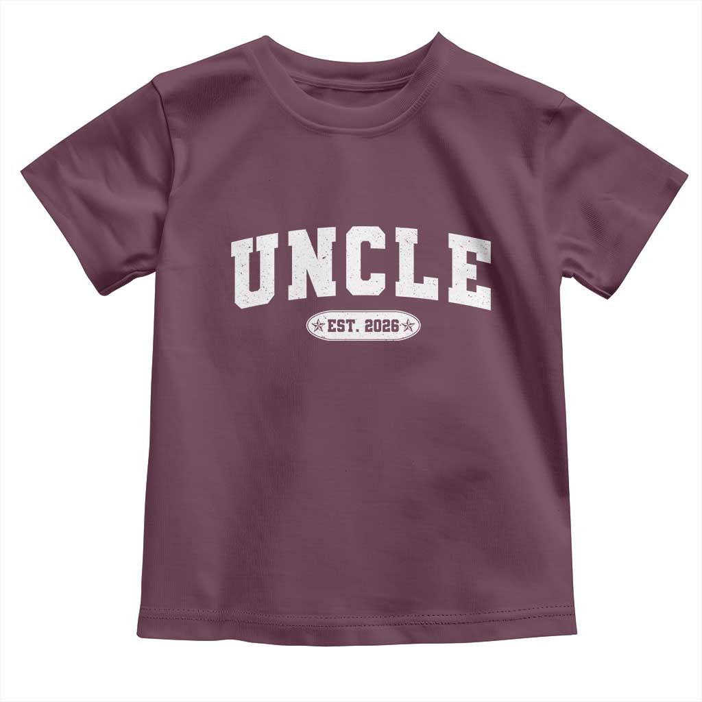 Promoted To Uncle Est 2026 Toddler T Shirt New Uncle Gift