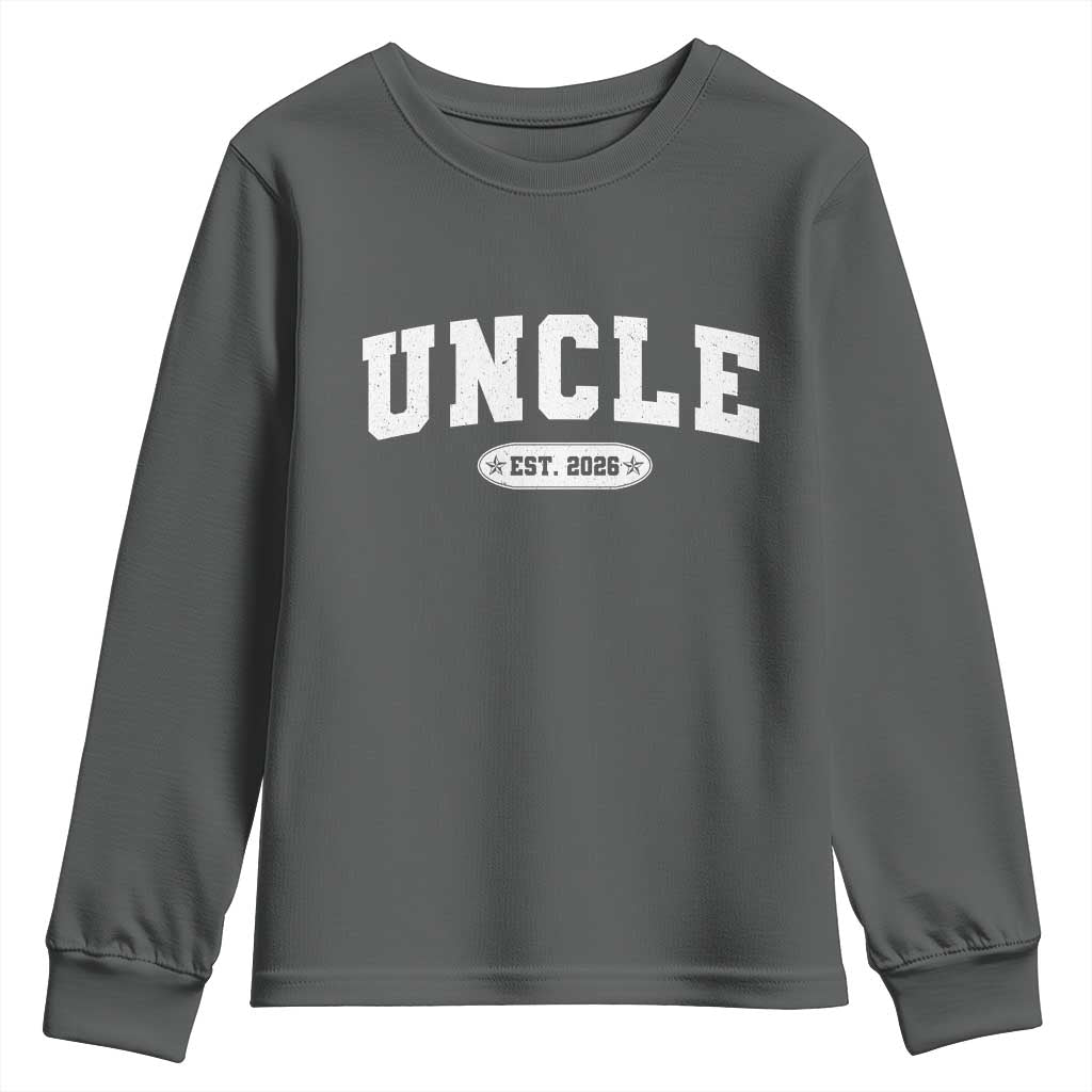 Promoted To Uncle Est 2026 Youth Sweatshirt New Uncle Gift