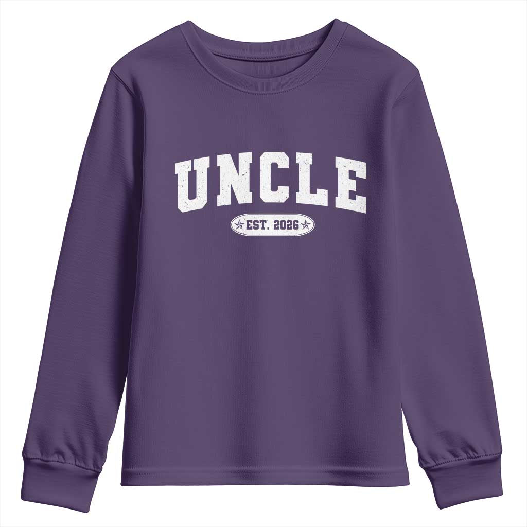 Promoted To Uncle Est 2026 Youth Sweatshirt New Uncle Gift