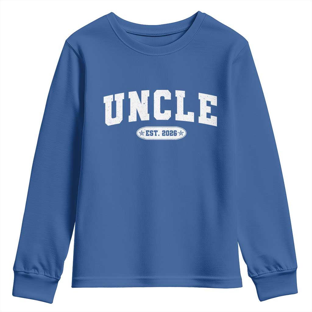 Promoted To Uncle Est 2026 Youth Sweatshirt New Uncle Gift