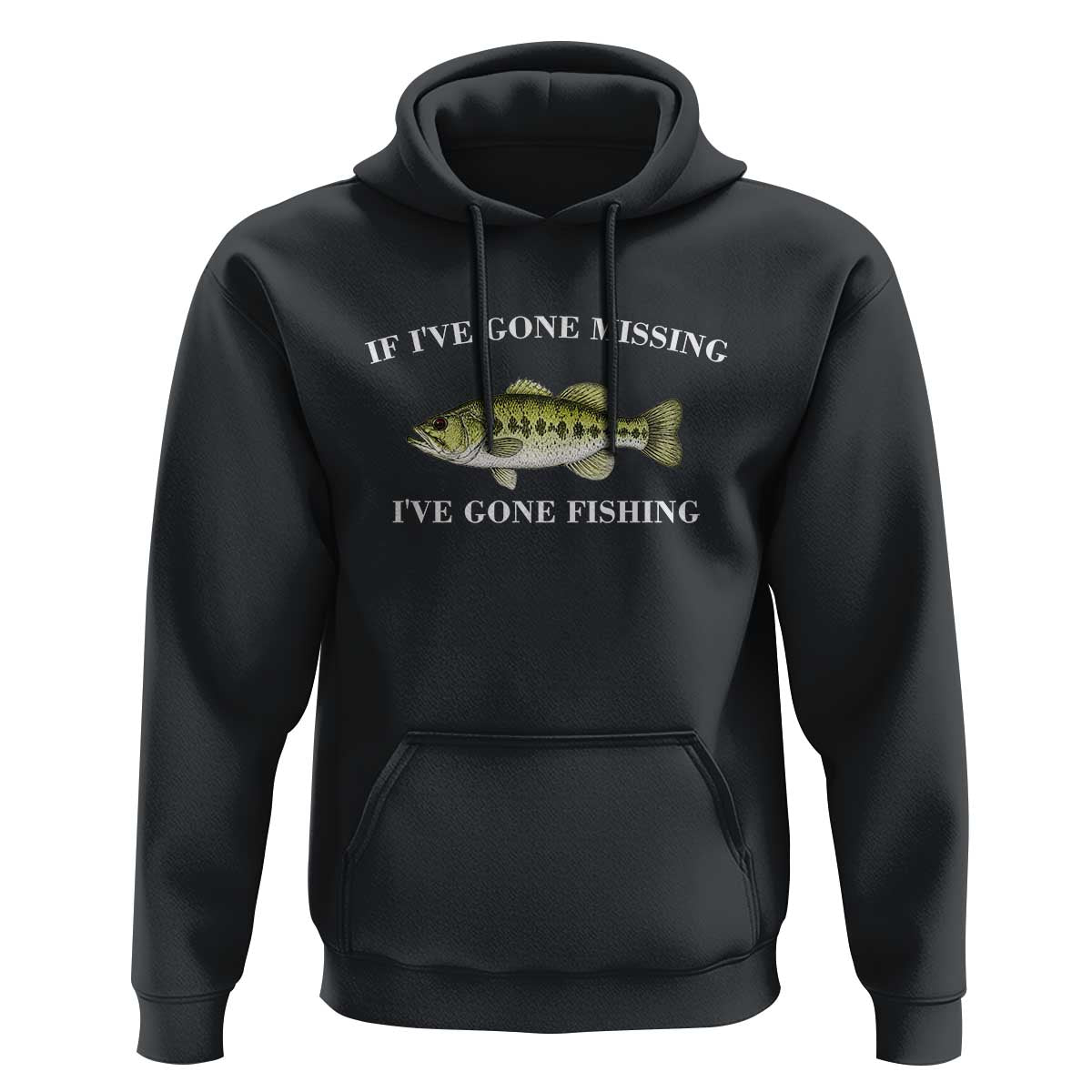 Funny Bass Fishing Hoodie Largemouth Bass Anglers Outdoor Lovers