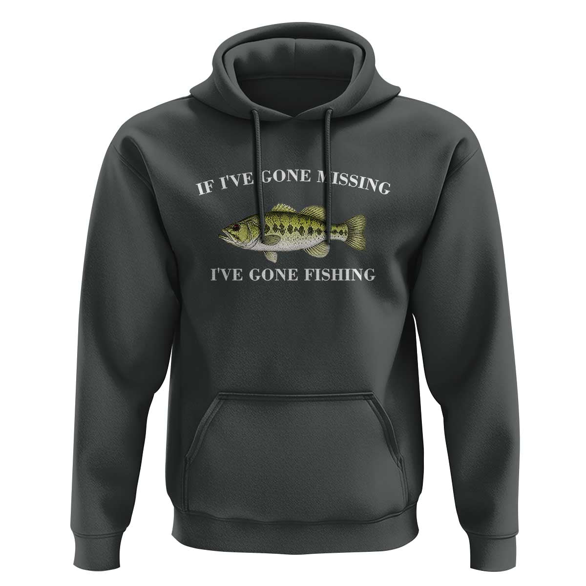 Funny Bass Fishing Hoodie Largemouth Bass Anglers Outdoor Lovers