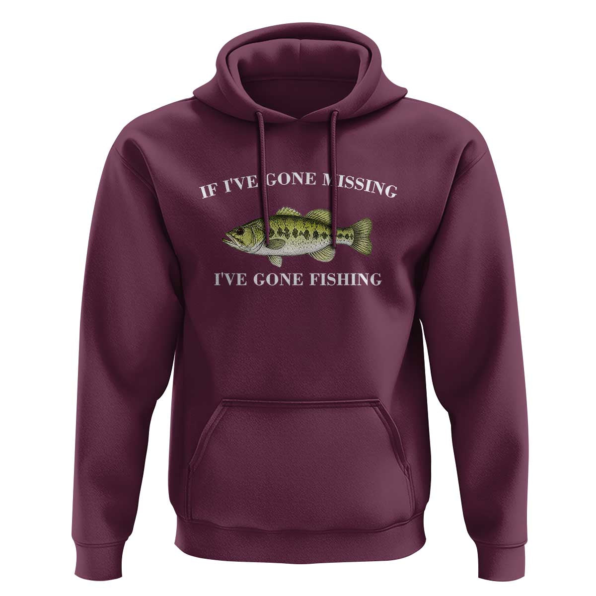 Funny Bass Fishing Hoodie Largemouth Bass Anglers Outdoor Lovers