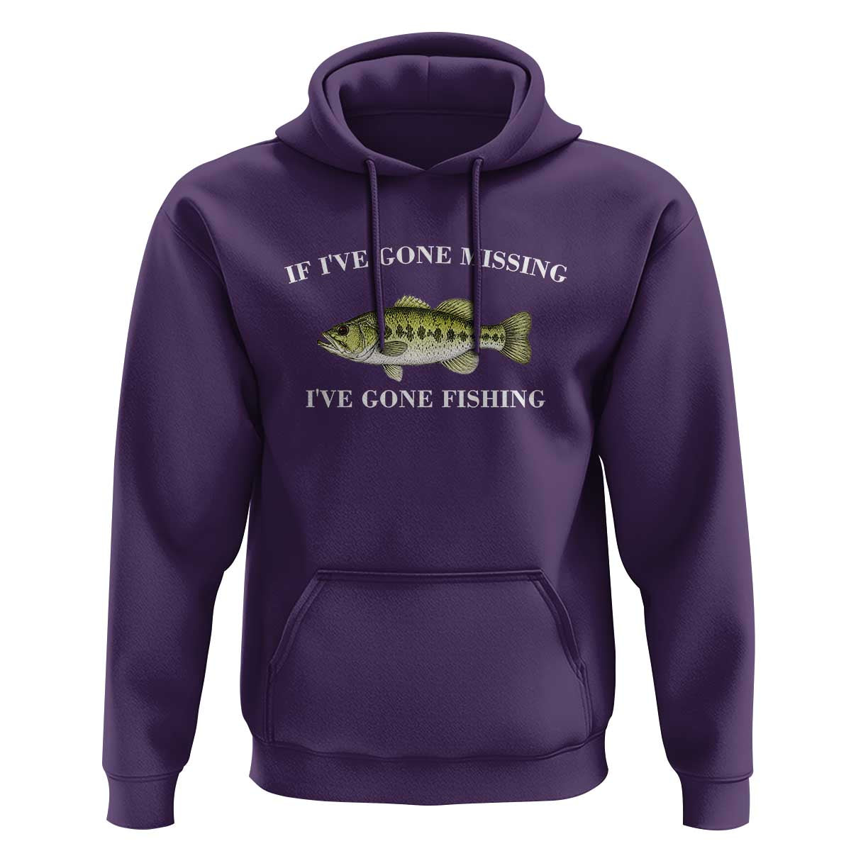 Funny Bass Fishing Hoodie Largemouth Bass Anglers Outdoor Lovers