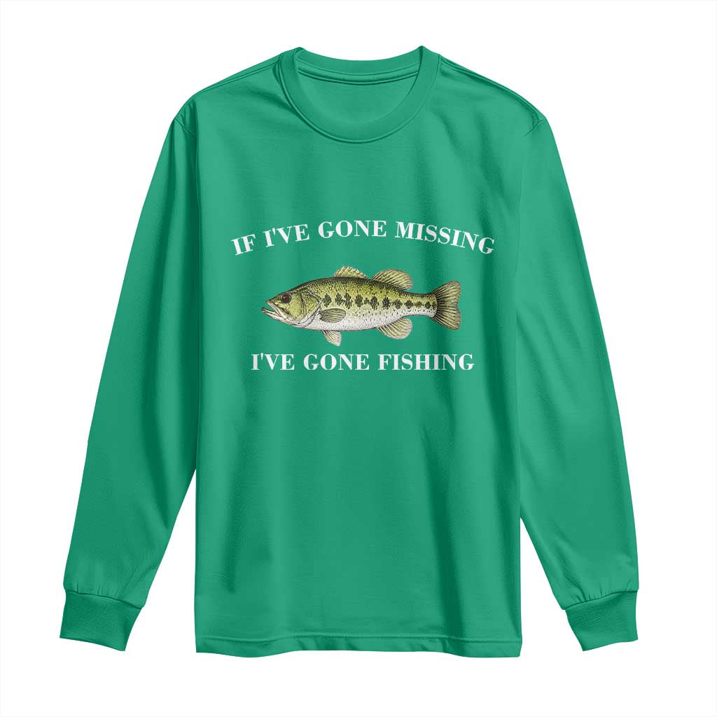 Funny Bass Fishing Long Sleeve Shirt Largemouth Bass Anglers Outdoor Lovers