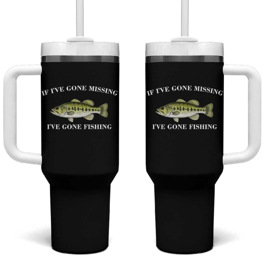 Funny Bass Fishing Tumbler With Handle Largemouth Bass Anglers Outdoor Lovers