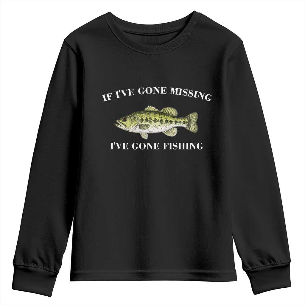 Funny Bass Fishing Youth Sweatshirt Largemouth Bass Anglers Outdoor Lovers