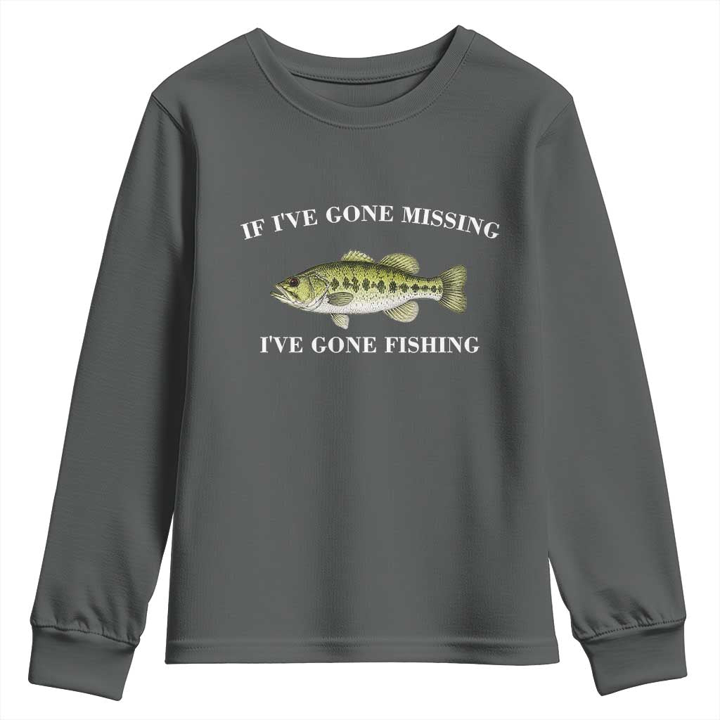 Funny Bass Fishing Youth Sweatshirt Largemouth Bass Anglers Outdoor Lovers