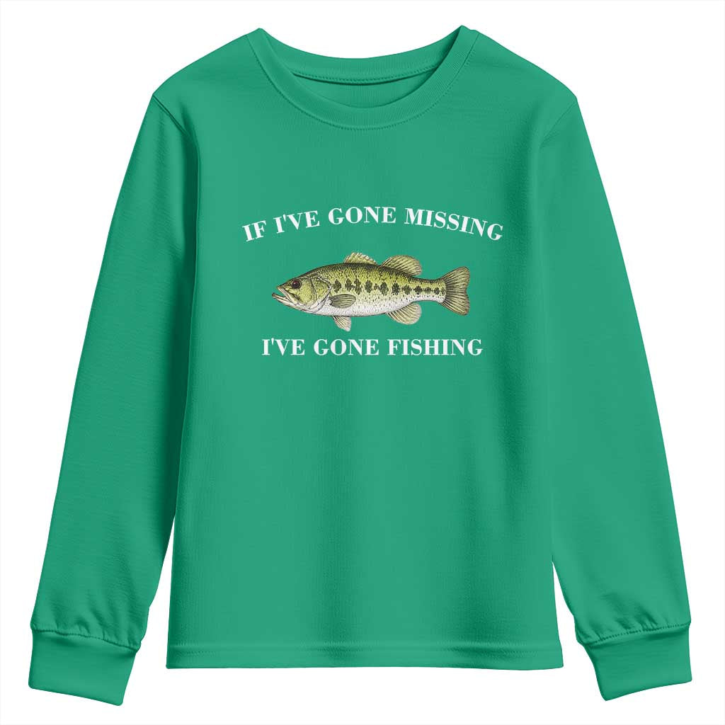 Funny Bass Fishing Youth Sweatshirt Largemouth Bass Anglers Outdoor Lovers