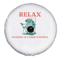 Chill Pug Spare Tire Cover Vintage Dog Lovers Relax Nothing Is Under Control Summer Chilling Vibes