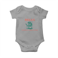 Chill Pug Baby Onesie Vintage Dog Lovers Relax Nothing Is Under Control Summer Chilling Vibes