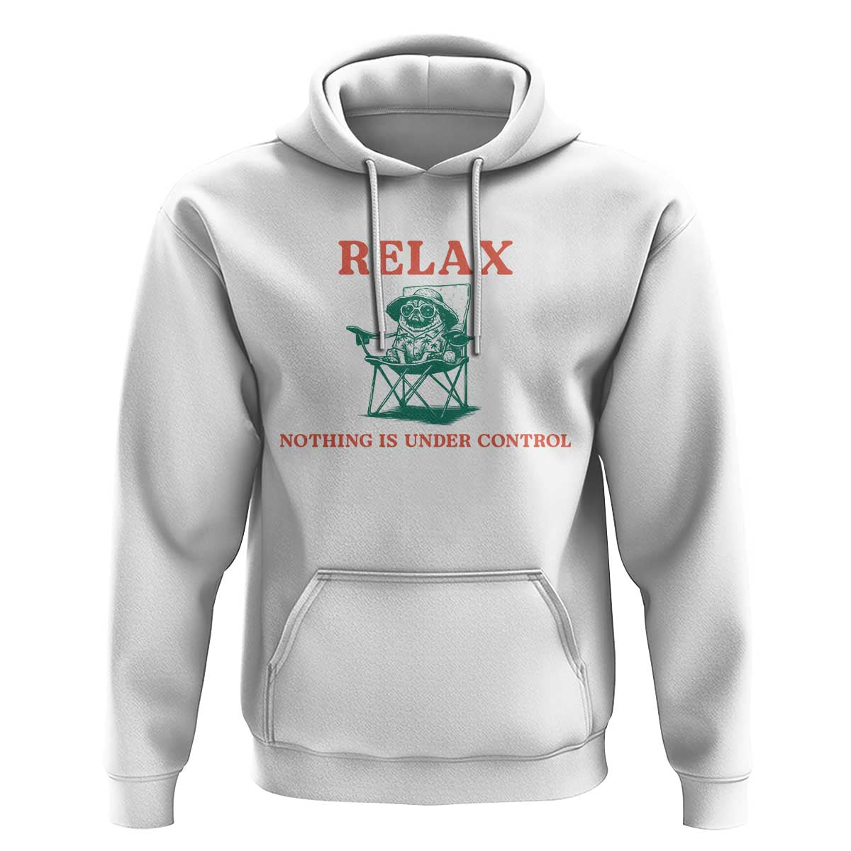 Chill Pug Hoodie Vintage Dog Lovers Relax Nothing Is Under Control Summer Chilling Vibes