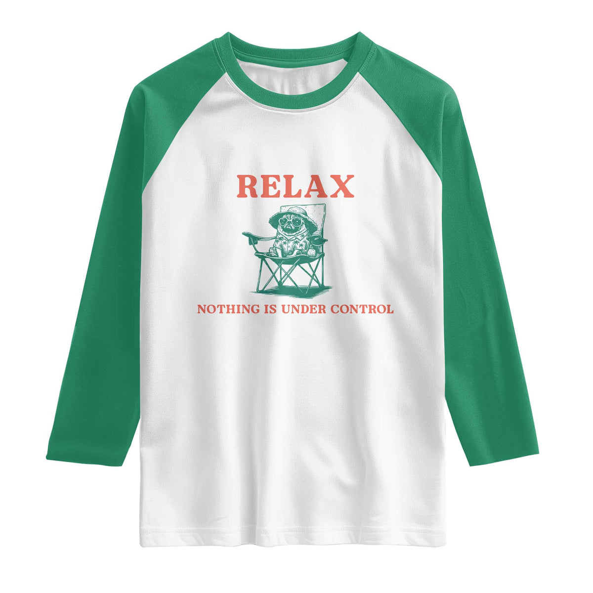 Chill Pug Raglan Shirt Vintage Dog Lovers Relax Nothing Is Under Control Summer Chilling Vibes