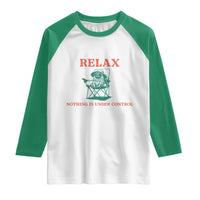 Chill Pug Raglan Shirt Vintage Dog Lovers Relax Nothing Is Under Control Summer Chilling Vibes