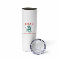 Chill Pug Skinny Tumbler Vintage Dog Lovers Relax Nothing Is Under Control Summer Chilling Vibes