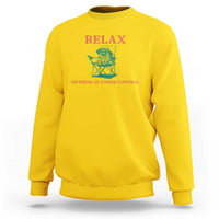 Chill Pug Sweatshirt Vintage Dog Lovers Relax Nothing Is Under Control Summer Chilling Vibes