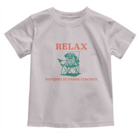Chill Pug Toddler T Shirt Vintage Dog Lovers Relax Nothing Is Under Control Summer Chilling Vibes