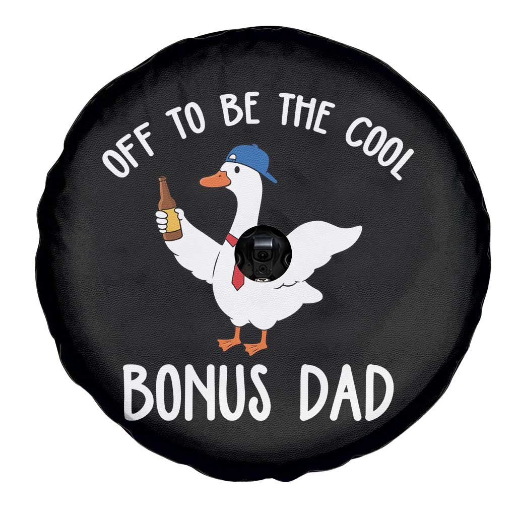 Funny Stepdad Silly Goose Spare Tire Cover Off To Be The Cool Bonus Dad