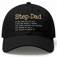 Stepdad Gifts Baseball Cap Step Dad Definition Bonus Dad Fathers Day