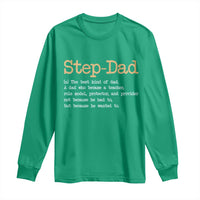 Stepdad Gifts Long Sleeve Shirt Step Dad Definition Bonus Dad Fathers Day