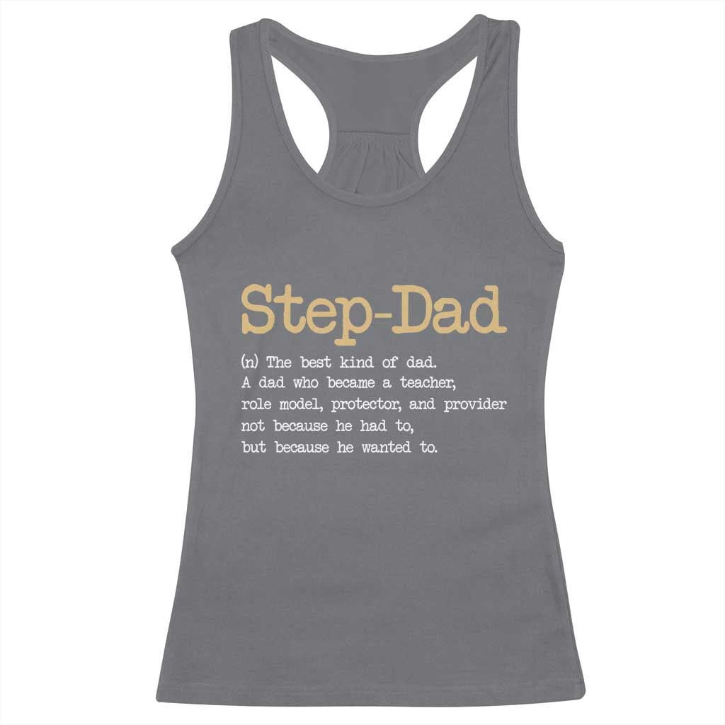 Stepdad Gifts Racerback Tank Top Step Dad Definition Bonus Dad Fathers Day