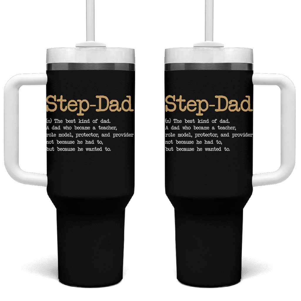 Stepdad Gifts Tumbler With Handle Step Dad Definition Bonus Dad Fathers Day
