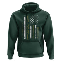 Daddy Husband Protector Hero Hoodie Fathers Day Vintage American Flag