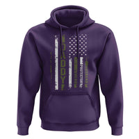 Daddy Husband Protector Hero Hoodie Fathers Day Vintage American Flag