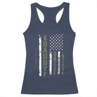 Daddy Husband Protector Hero Racerback Tank Top Fathers Day Vintage American Flag