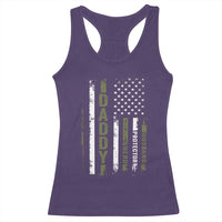 Daddy Husband Protector Hero Racerback Tank Top Fathers Day Vintage American Flag