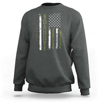 Daddy Husband Protector Hero Sweatshirt Fathers Day Vintage American Flag