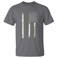 Daddy Husband Protector Hero T Shirt Fathers Day Vintage American Flag
