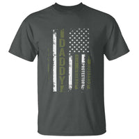 Daddy Husband Protector Hero T Shirt Fathers Day Vintage American Flag