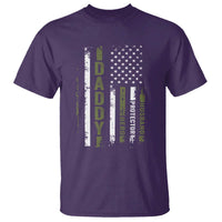 Daddy Husband Protector Hero T Shirt Fathers Day Vintage American Flag