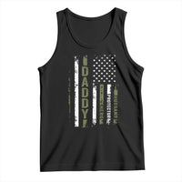 Daddy Husband Protector Hero Tank Top Fathers Day Vintage American Flag