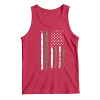 Daddy Husband Protector Hero Tank Top Fathers Day Vintage American Flag