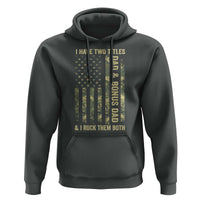 Funny Stepdad Hoodie I Have Two Titles Dad And Bonus Dad Camo American Flag