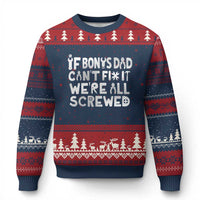 Funny Stepdad Gifts Ugly Christmas Sweater If Bonus Dad Cant Fix It Stepfather Fathers Day