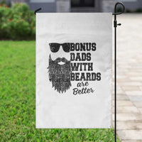 Bonus Dads With Beards Are Better Garden Flag Retro Step Dad Fathers Day