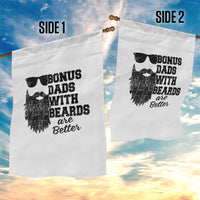 Bonus Dads With Beards Are Better Garden Flag Retro Step Dad Fathers Day