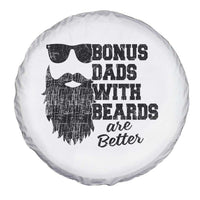 Bonus Dads With Beards Are Better Spare Tire Cover Retro Step Dad Fathers Day