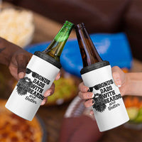 Bonus Dads With Beards Are Better 4 in 1 Can Cooler Tumbler Retro Step Dad Fathers Day