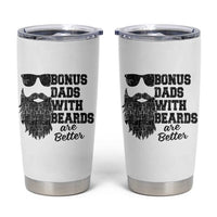 Bonus Dads With Beards Are Better Tumbler Cup Retro Step Dad Fathers Day