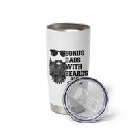 Bonus Dads With Beards Are Better Tumbler Cup Retro Step Dad Fathers Day