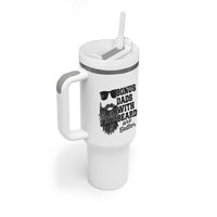 Bonus Dads With Beards Are Better Tumbler With Handle Retro Step Dad Fathers Day