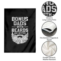 Bonus Dads With Beards Are Better Garden Flag Funny Stepdad Stepfather Fathers Day