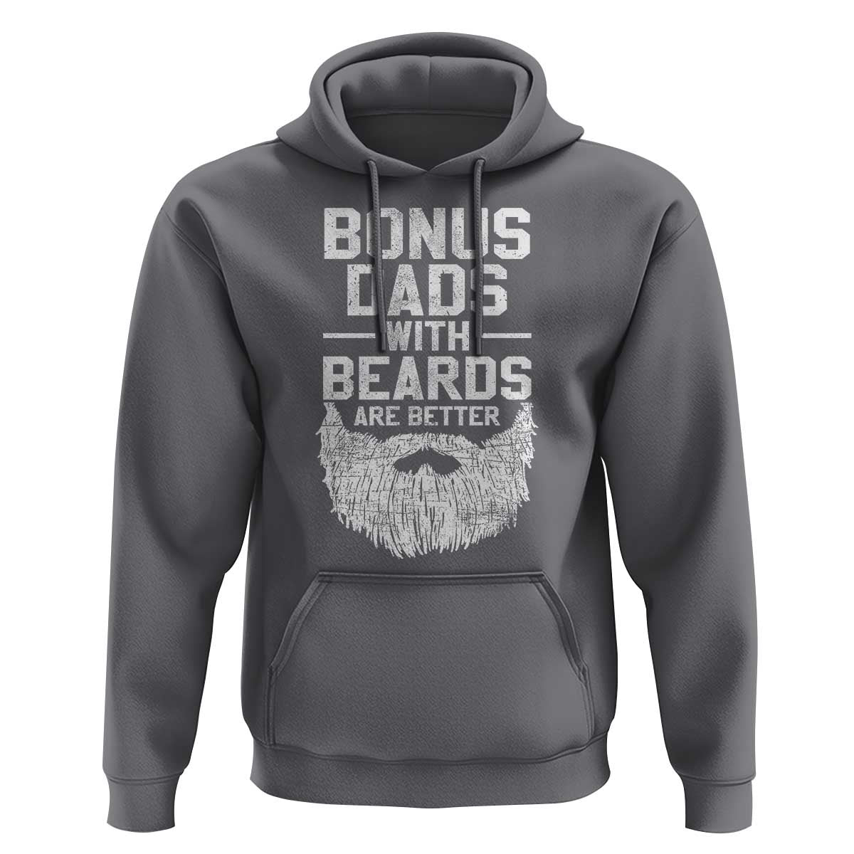 Bonus Dads With Beards Are Better Hoodie Funny Stepdad Stepfather Fathers Day