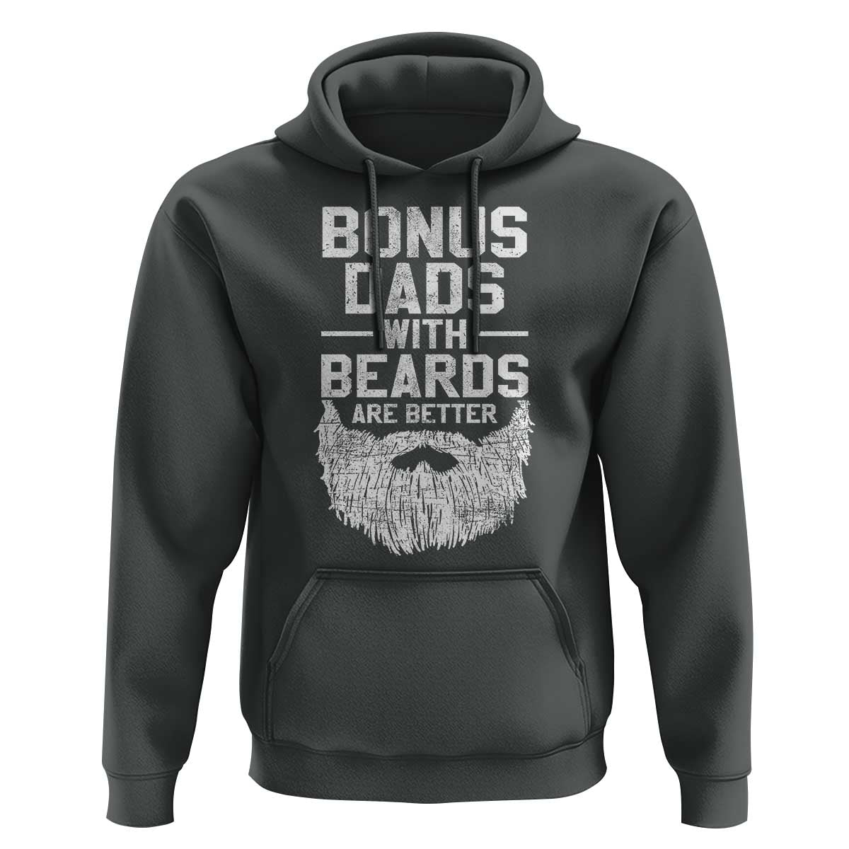 Bonus Dads With Beards Are Better Hoodie Funny Stepdad Stepfather Fathers Day