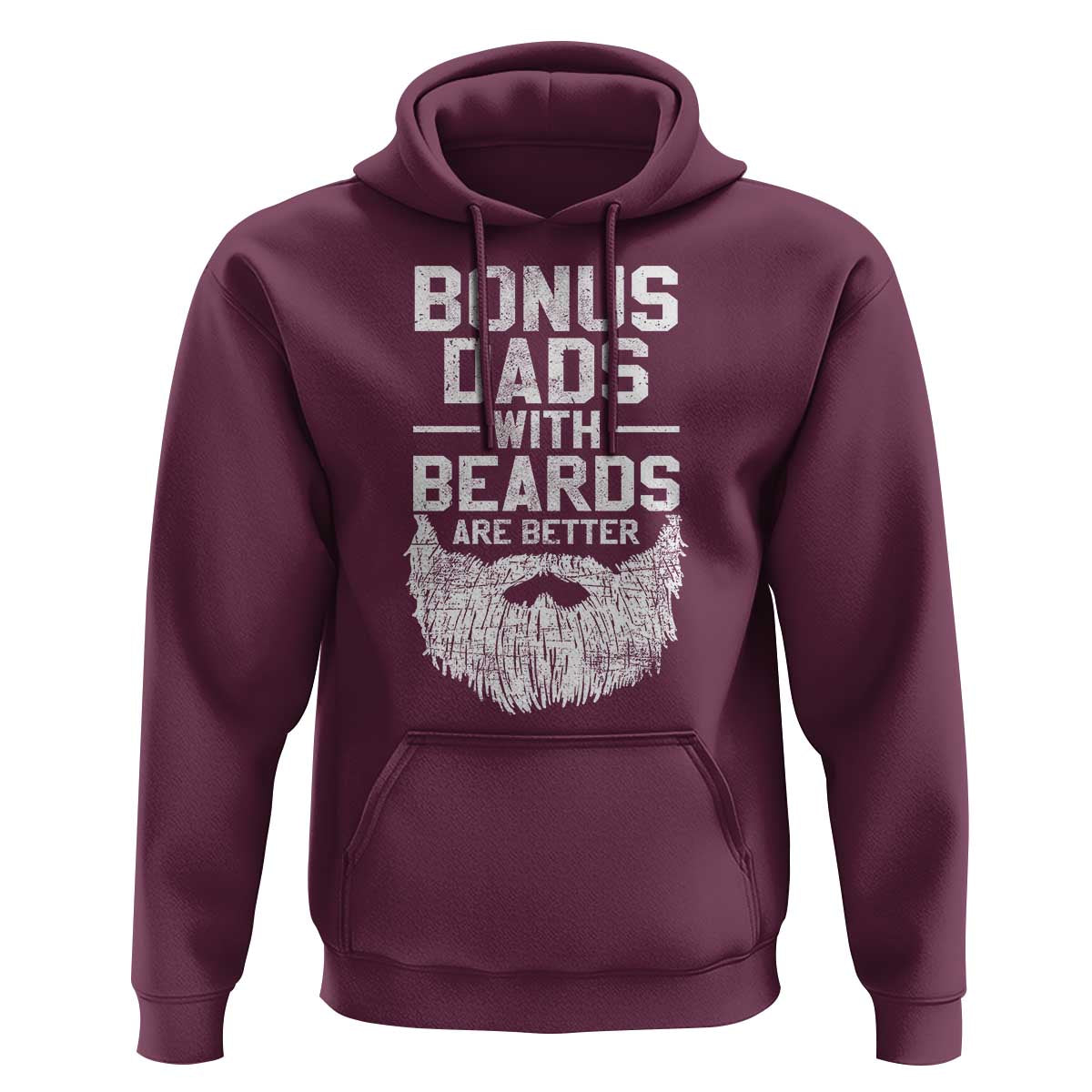 Bonus Dads With Beards Are Better Hoodie Funny Stepdad Stepfather Fathers Day